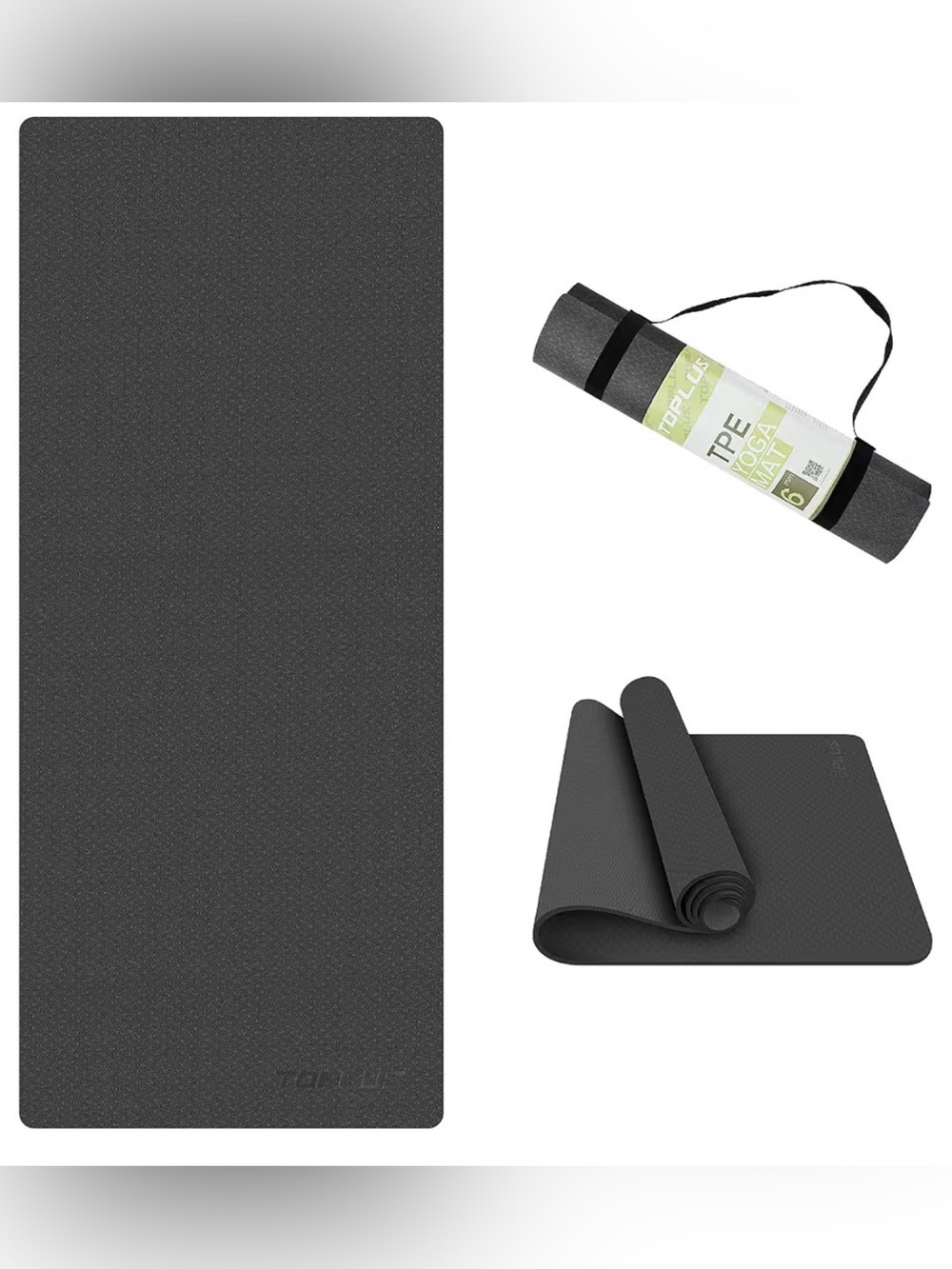 TOPLUS Yoga Mat - Classic 1/4 Inch Thick Pro Yoga Mat Eco Friendly Non Slip Fitn
